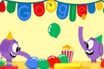 new year's day 2018 google doodle, google games, google doodle marks new year s eve with a pair of cute elephants, Penguin