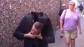 Distraction: Magician sneezes his head off