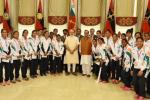 Narendra Modi, Rio Olympics-bound athletes, modi meets rio olympics bound athletes, Narinder batra