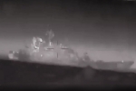 Cesar Kunikov visuals, Cesar Kunikov attacked, ukraine drone damages russian landing ship, Russia